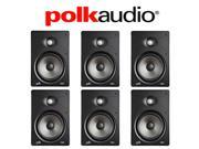 Polk Audio V85 High Performance Vanishing In Wall Loudspeakers 6 Pack