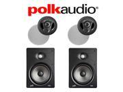 2 Polk Audio 900 LS 2 Polk Audio V85 Vanishing Series In Wall In Ceiling Home Speaker System