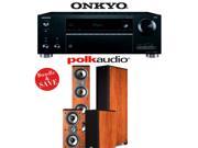 Onkyo TX RZ710 7.2 Channel Network A V Receiver Polk Audio TSi 500 Polk Audio TSi 200 Home Theater Package Cherry