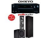 Onkyo TX NR656 7.2 Channel Network A V Receiver Polk Audio TSi 500 Polk Audio PSW110 2.1 Home Theater Package