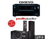 Onkyo TX RZ610 7.2 Channel Network A V Receiver Polk Audio TSi 300 Polk Audio TSi 100 Polk Audio CS10 Polk Audio PSW110 5.1 Home Theater Package