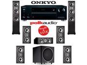 Polk Audio TSi 400 7.1 Home Theater System with Onkyo TX RZ610 7.2 Ch Network A V Receiver
