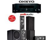 Onkyo TX RZ810 7.2 Channel Network A V Receiver Polk Audio TSi 400 Polk Audio TSi 200 Polk Audio CS10 Polk Audio PSW110 5.1 Home Theater Package