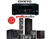 Onkyo TX RZ810 7.2 Channel Network A V Receiver Polk Audio TSi 500 Polk Audio TSi 200 Polk Audio CS10 Polk Audio PSW110 5.1 Home Theater Package