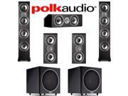Polk Audio TSi 500 5.2 Home Theater Speaker System TSi 500 TSi 200 CS10 PSW110