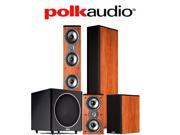 Polk Audio TSi 500 4.1 Home Theater Speaker System in Cherry TSi 500 TSi 200 PSW110