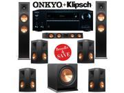 Klipsch RP 280F 7.1 Reference Premiere Home Theater System with Onkyo TX NR656 7.2 Ch Network A V Receiver