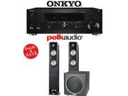 Onkyo TX RZ610 7.2 Channel Network A V Receiver Polk Audio S55 Polk Audio PSW110 2.1 Home Theater Package