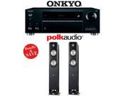 Onkyo TX RZ710 7.2 Channel Network A V Receiver 1 Pair of Polk Audio Signature S55 Floorstanding Loudspeakers Bundle