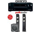 Onkyo TX RZ710 7.2 Channel Network A V Receiver Polk Audio S55 Polk Audio PSW110 2.1 Home Theater Package