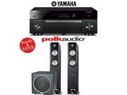 Yamaha RX A1060BL AVENTAGE 7.2 Channel Dolby Atmos Network A V Receiver Polk Audio S55 Polk Audio PSW110 2.1 Home Theater Package