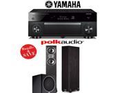 Yamaha RX A1060BL AVENTAGE 7.2 Channel Dolby Atmos Network A V Receiver Polk Audio TSi 300 Polk Audio PSW110 2.1 Home Theater Package