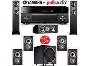 Yamaha RX A1060BL AVENTAGE 7.2 Channel Dolby Atmos Network A V Receiver Polk Audio TSi 300 Polk Audio TSi 100 Polk Audio CS10 Polk Audio PSW110 7.1 Ho