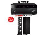 Yamaha RX A1060BL AVENTAGE 7.2 Channel Dolby Atmos Network A V Receiver 1 Pair of Polk Audio TSi 500 High Performance Floorstanding Loudspeakers Bundle