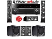 Polk Audio TSi 500 5.2 Home Theater System with Yamaha AVENTAGE RX A1060BL 7.2 Ch Network A V Receiver