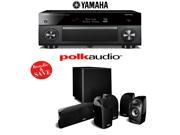 Yamaha RX A2060BL AVENTAGE 9.2 Channel Network A V Receiver A Polk Audio TL1600 5.1 Home Theater Speaker System