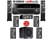 Yamaha RX A2060BL AVENTAGE 9.2 Channel Network A V Receiver Polk Audio TSi 400 Polk Audio TSi 200 Polk Audio CS10 Polk Audio PSW110 7.1 Home Theater P