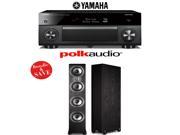 Yamaha RX A2060BL AVENTAGE 9.2 Channel Network A V Receiver 1 Pair of Polk Audio TSi 500 6.5 Inch Floorstanding Loudspeakers Bundle