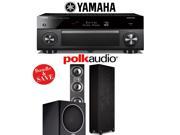 Yamaha RX A2060BL AVENTAGE 9.2 Channel Network A V Receiver Polk Audio TSi 500 Polk Audio PSW110 2.1 Home Theater Package