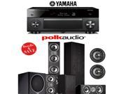 Polk Audio TSi 500 5.1.2 Home Theater Speaker System with Yamaha RX A2060BL 9.2 Ch A V Receiver