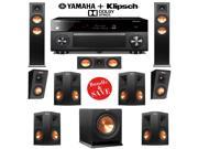 Klipsch RP 250F 7.1.2 Reference Premiere Dolby Atmos Home Theater System with Yamaha RX A3060BL 11.2 Ch A V Receiver