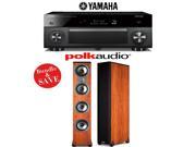 Yamaha RX A3060BL AVENTAGE 11.2 Channel Network A V Receiver 1 Pair of Polk Audio TSi 500 Floorstanding Loudspeakers Cherry Bundle