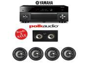 Yamaha RX A3060BL AVENTAGE 11.2 Channel Network A V Receiver Polk Audio V80 Polk Audio 255C RT 5.0 In Wall In Ceiling Home Speaker Package