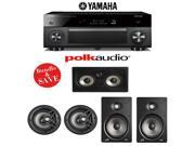 Yamaha RX A3060BL AVENTAGE 11.2 Channel Network A V Receiver Polk Audio V80 Polk Audio V85 Polk Audio 255C RT 5.0 In Wall In Ceiling Home Speaker Pack