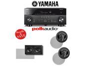 Yamaha AVENTAGE RX A760BL 7.2 Channel Network A V Receiver Polk Audio Vanishing Series 3.0 In Wall In Ceiling 900 LS 255C LS