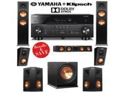 Klipsch RP 260F 5.1.2 Dolby Atmos Home Theater Speaker System with Yamaha RX A760BL 7.2 Ch A V Receiver