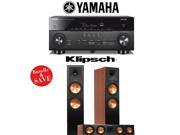 Yamaha AVENTAGE RX A760BL 7.2 Channel Network A V Receiver Klipsch RP 280F Klipsch RP 450C 3.0 Reference Premiere Package Cherry