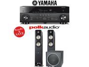 Yamaha AVENTAGE RX A760BL 7.2 Channel Network A V Receiver Polk Audio S55 Polk Audio PSW110 2.1 Home Theater Package