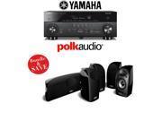 Yamaha AVENTAGE RX A760BL 7.2 Channel Network A V Receiver A Polk Audio TL250 5.0 Home Theater Speaker System