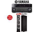 Yamaha AVENTAGE RX A760BL 7.2 Channel Network A V Receiver 1 Pair of Polk Audio TSi 500 Floorstanding Loudspeakers Bundle