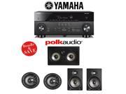 Yamaha AVENTAGE RX A760BL 7.2 Channel Network A V Receiver Polk Audio V80 Polk Audio V85 Polk Audio 255C RT 5.0 In Wall In Ceiling Speaker System