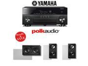 Yamaha AVENTAGE RX A860BL 7.2 Channel Network AV Receiver Polk Audio Vanishing Series 3.0 In Wall Home Theater Speaker System 265 LS 255C LS