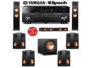 Klipsch RP 260F 7.1 Reference Premiere Home Theater System with Yamaha RX A860BL 7.2 Ch Network A V Receiver