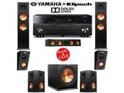 Klipsch RP 280F 5.1.2 Reference Premiere Dolby Atmos Home Theater System with Yamaha RX A860BL 7.2 Ch A V Receiver