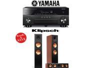 Yamaha AVENTAGE RX A860BL 7.2 Channel Network AV Receiver Klipsch RP 280F Cherry Klipsch RP 450C Cherry 3.0 Reference Premiere Home Theater Package