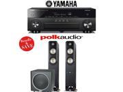 Yamaha AVENTAGE RX A860BL 7.2 Channel Network AV Receiver Polk Audio S55 Polk Audio PSW110 2.1 Home Theater Package