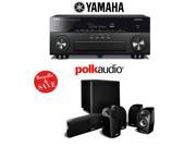 Yamaha AVENTAGE RX A860BL 7.2 Channel Network AV Receiver Polk Audio TL1600 5.1 Home Theater Speaker Package