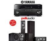 Yamaha AVENTAGE RX A860BL 7.2 Channel Network AV Receiver Polk Audio TSi 300 Polk Audio CS10 Polk Audio TSi 100 Polk Audio PSW110 5.1 Home Theater Pac