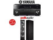 Yamaha AVENTAGE RX A860BL 7.2 Channel Network AV Receiver 1 Pair of Polk Audio TSi 500 High Performance Floorstanding Loudspeakers Bundle