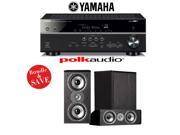 Yamaha RX V581BL 7.2 Channel Network A V Receiver Polk Audio TSi 200 Polk Audio CS10 3.0 Home Theater Package