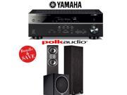 Yamaha RX V581BL 7.2 Channel Network A V Receiver Polk Audio TSi 300 Polk Audio PSW110 2.1 Home Theater Package