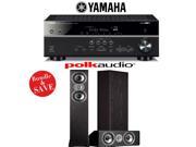 Yamaha RX V581BL 7.2 Channel Network A V Receiver Polk Audio TSi 300 Polk Audio CS10 3.0 Home Theater Package