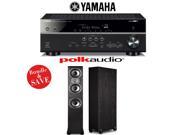 Yamaha RX V581BL 7.2 Channel Network A V Receiver 1 Pair of Polk Audio TSi 400 Floorstanding Loudspeakers Bundle