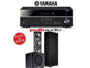 Yamaha RX V581BL 7.2 Channel Network A V Receiver Polk Audio TSi 500 Polk Audio PSW110 2.1 Home Theater Package