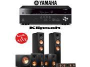 Klipsch RP 260F Reference Premiere 5.1 Home Theater System with Yamaha RX V681BL 7.2 Channel A V Receiver
