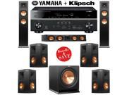 Klipsch RP 260F 7.1 Reference Premiere Home Theater System with Yamaha RX V681BL 7.2 Ch Network A V Receiver